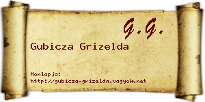 Gubicza Grizelda névjegykártya